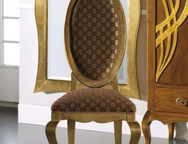 A chair with oval backrest Ovale, Mirandola Export