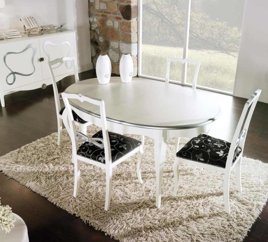 Dining room (dining set) oval table, Mirandola Export