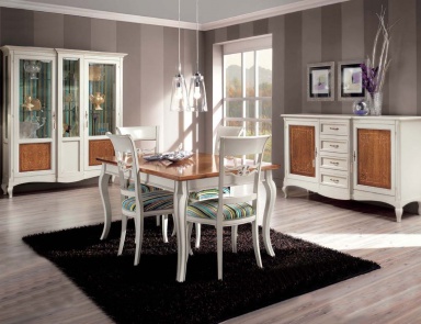 Dining room (dining set) with inlay, Mirandola Export