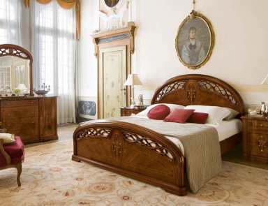 Bed with a rounded headboard and footboard Montenapoleone, Alf
