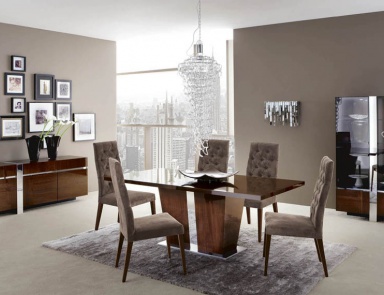 Set for dining room decoration with glossy metal Daphne, Alf