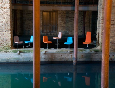 Bar chair revolving Gibbs, Domingo Salotti