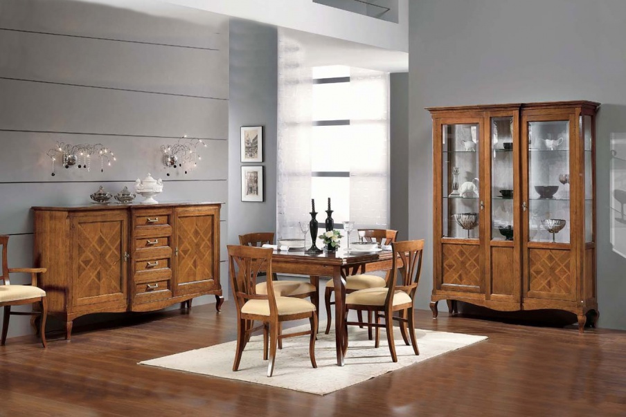 Dining room (dining set) wooden frame, Mirandola Export