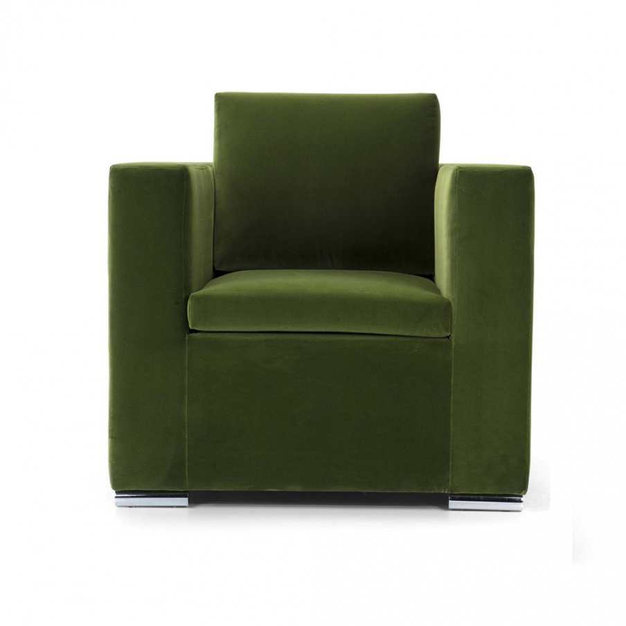 Chair with wide armrests Lowell, Domingo Salotti