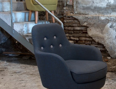 Armchair in fabric Cornell, Domingo Salotti