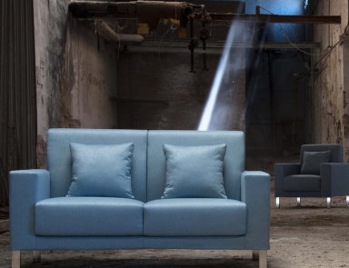 Sofa with metal legs Cucciolo, Domingo Salotti