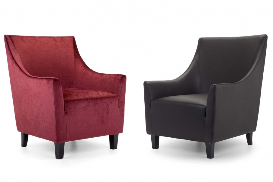 Chair in textile or leather upholstery Aisling, Domingo Salotti