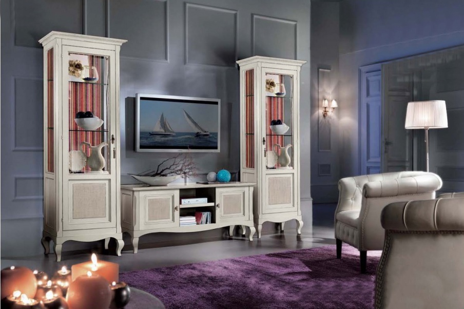 Living room (sofa set) with showcases, Mirandola Export