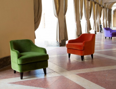 Armchair in fabric Nor, Domingo Salotti