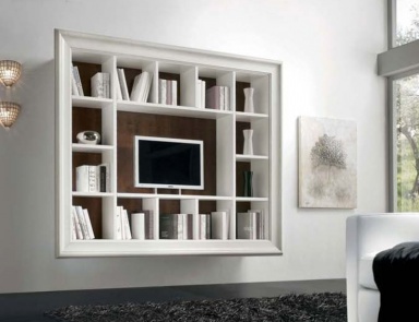 Cabinet for TV with open compartments, Mirandola Export