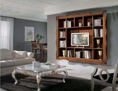 Cabinet for TV with shelves, Mirandola Export