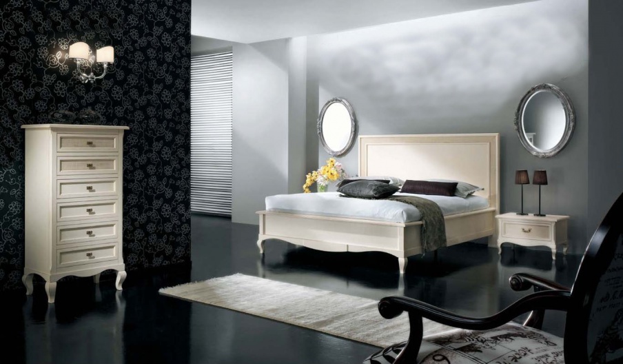 Bedroom (Suite bedroom) with the implementation of the Vienna straw, Mirandola Export