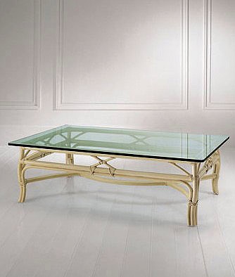Table with glass top, BARBARA - Smania