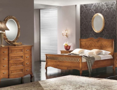 Bedroom (Suite bedroom) with decorative pattern, Mirandola Export