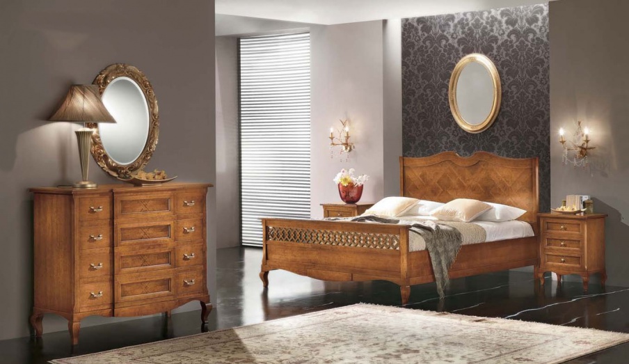 Bedroom (Suite bedroom) with decorative pattern, Mirandola Export