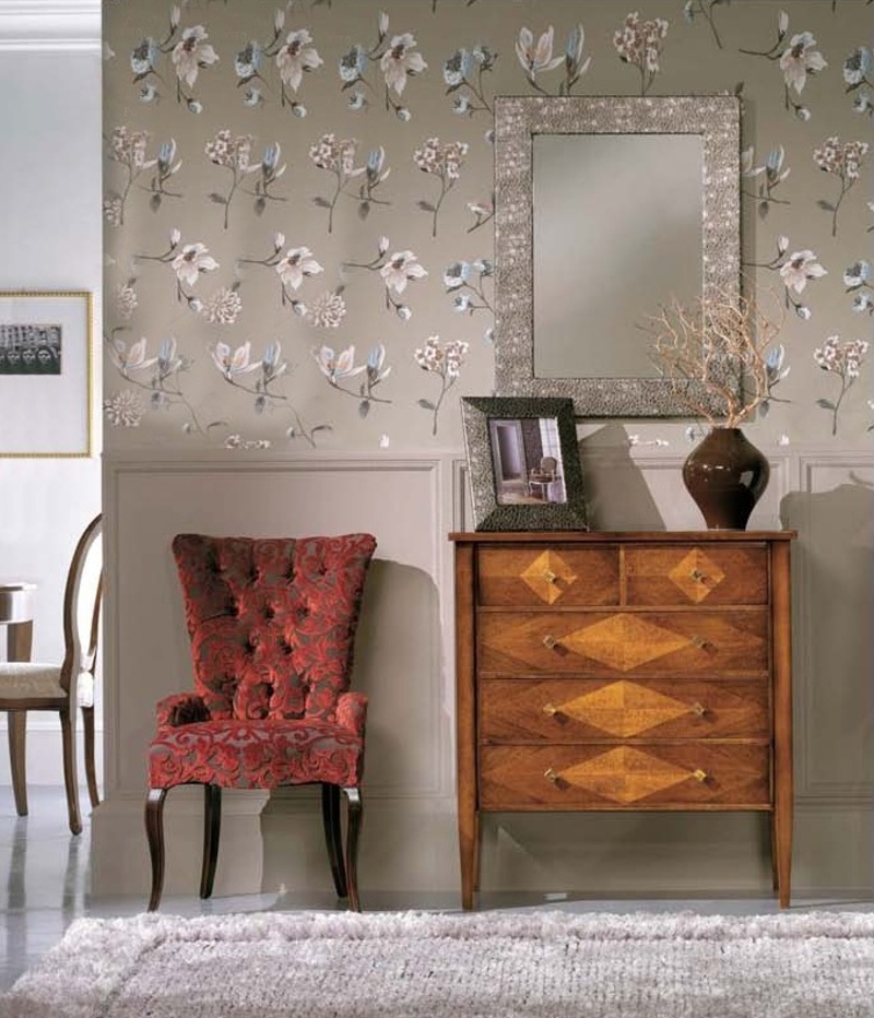 A chest of drawers with inlay, Mirandola Export