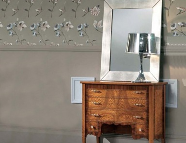 A chest of drawers with wooden frame, Mirandola Export