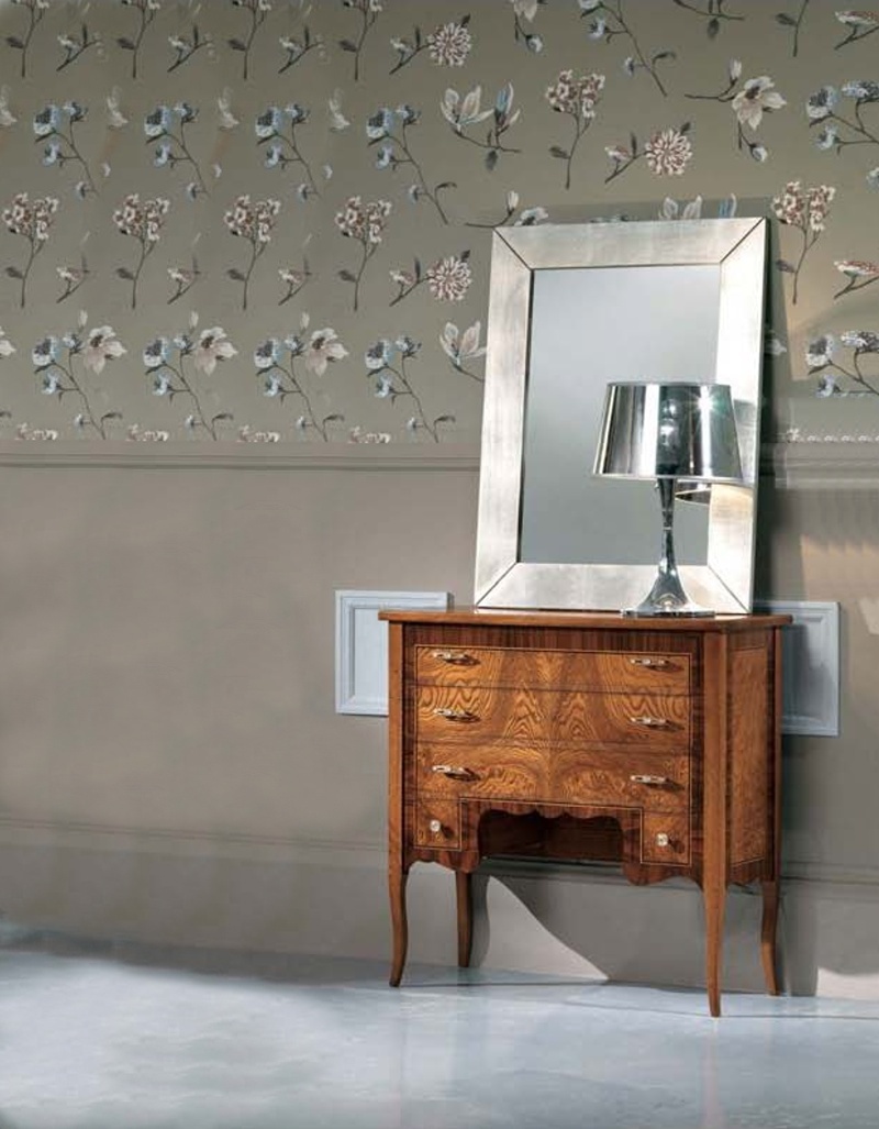 A chest of drawers with wooden frame, Mirandola Export