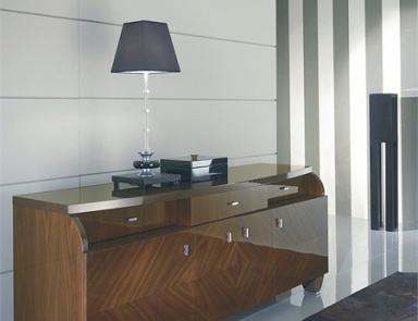 Three dresser / chest of drawers on a wooden frame, Barrique - Smania