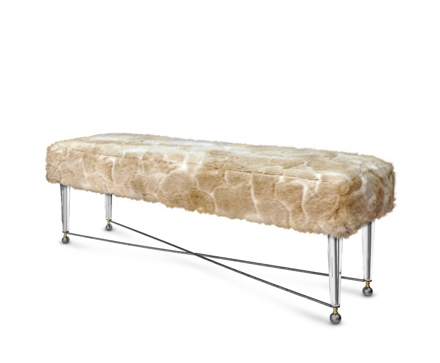 Bench fur trim in Palomino, Bella Luna