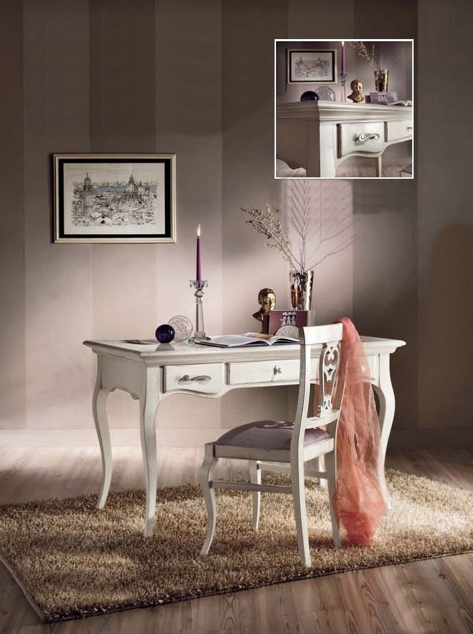 Writing Desk with shaped legs, Mirandola Export