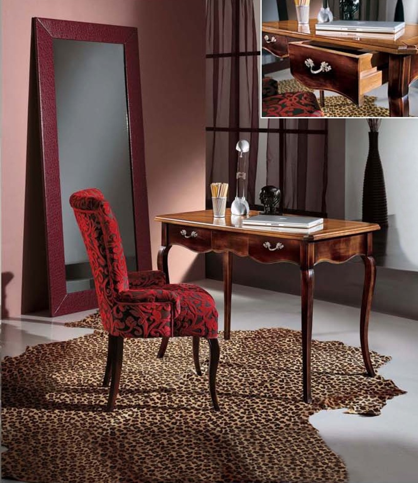 Writing Desk with decorative handles, Mirandola Export