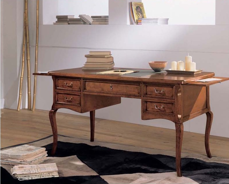 Desk with extendable side panels, Mirandola Export