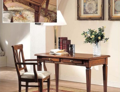 Writing Desk with inlaid "compass", Mirandola Export