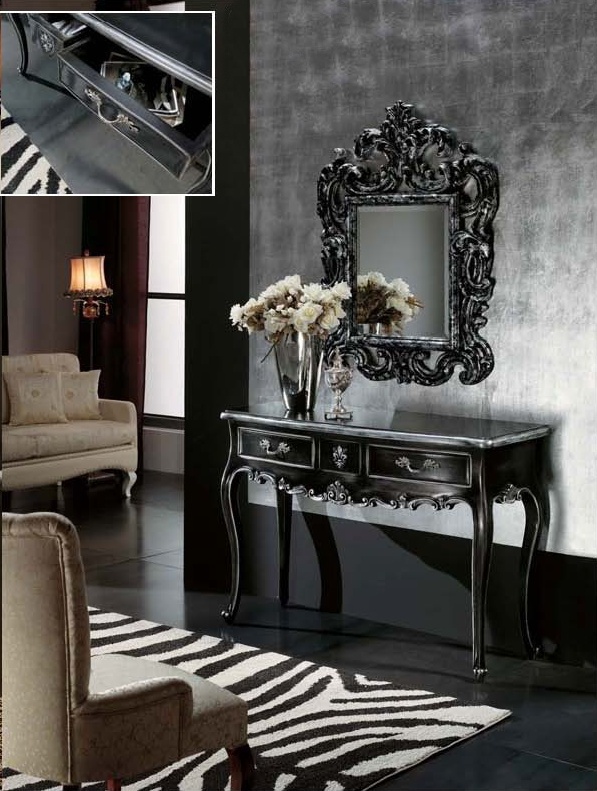 Console with carved patterns, Mirandola Export