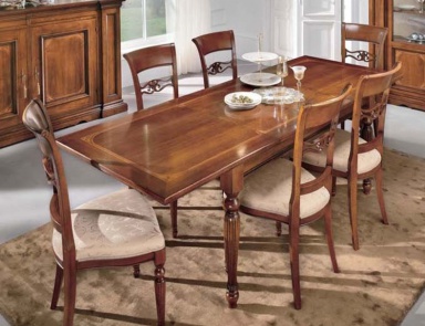 Dining room (set for the dining room) with carved legs, Mirandola Export