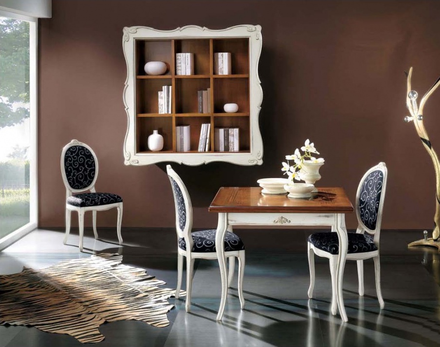 Dining room (set for the dining room) with sliding table, Mirandola Export