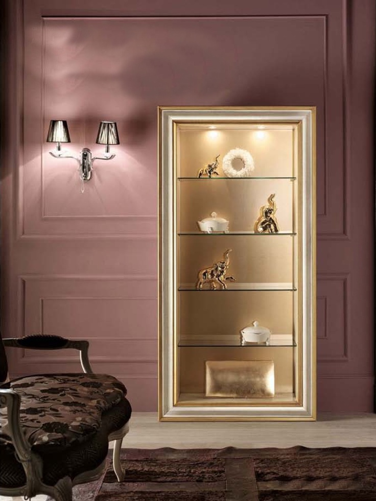 Bookcase with internal lighting, Mirandola Export