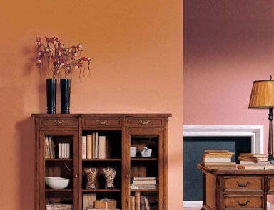 Shelves for books with glass doors, Mirandola Export