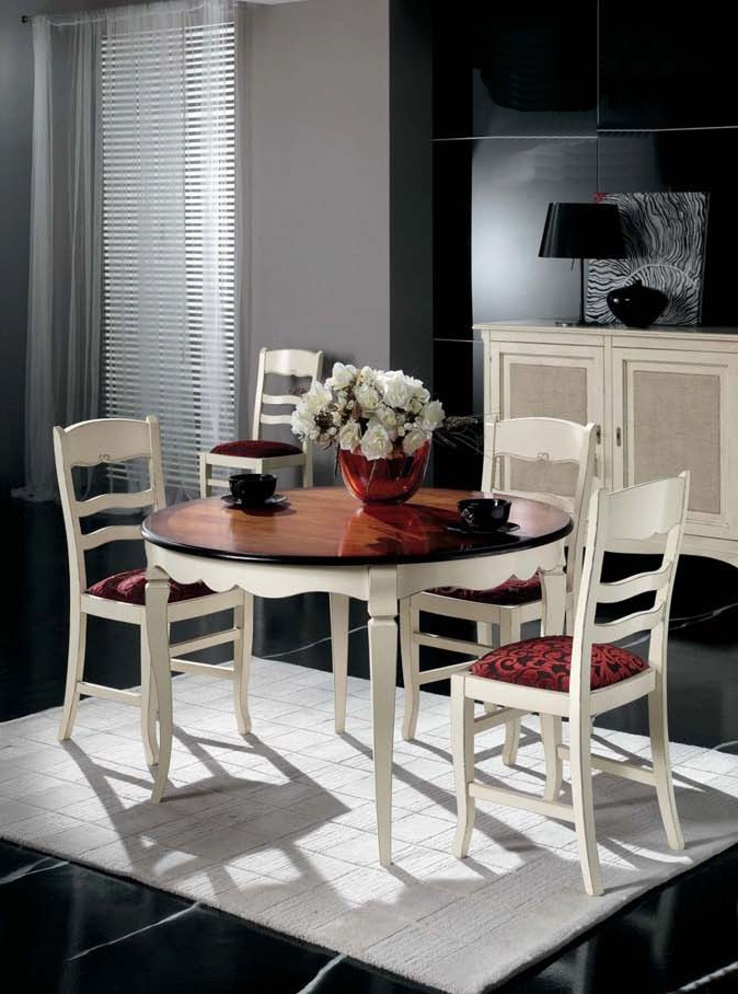 Dining room (dining set) with a frame made of cherry wood, Mirandola Export