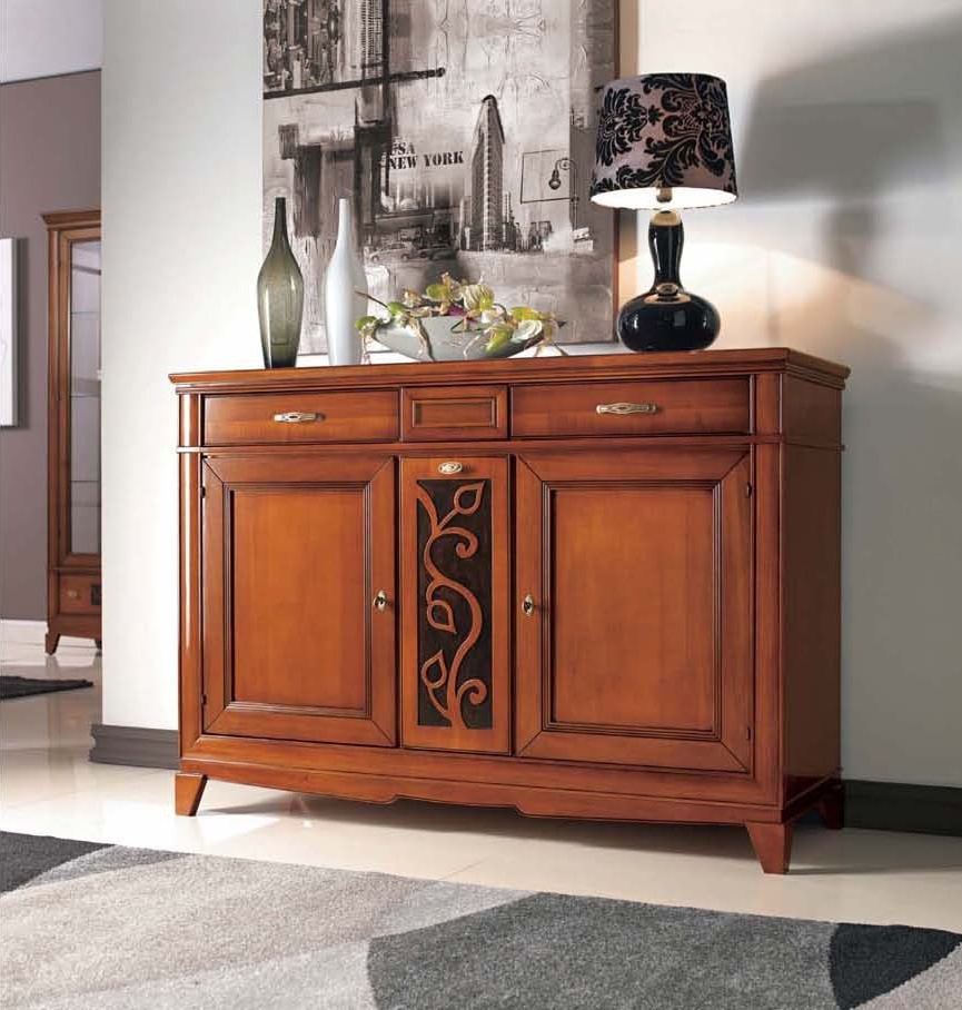 Sideboard made of walnut wood, Mirandola Export