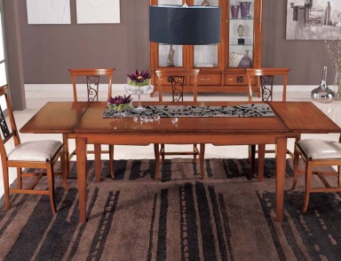 Dining room (dining set) finishes walnut, Mirandola Export