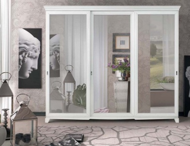 Wardrobe with mirrored doors, Mirandola Export