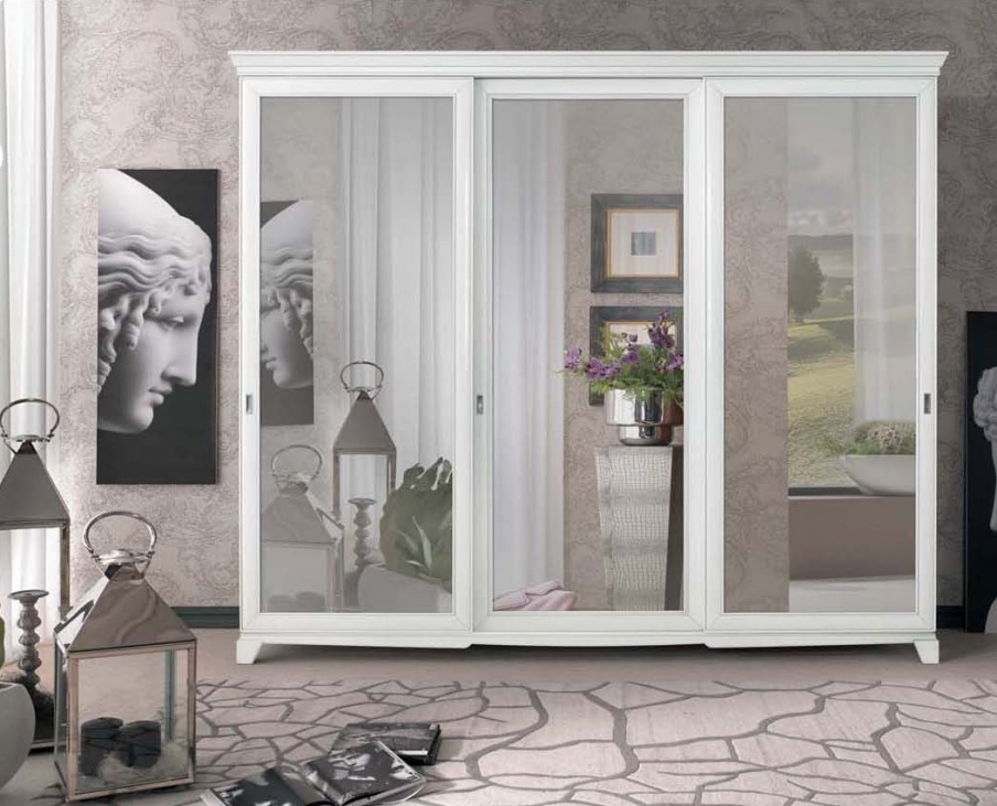 Wardrobe with mirrored doors, Mirandola Export