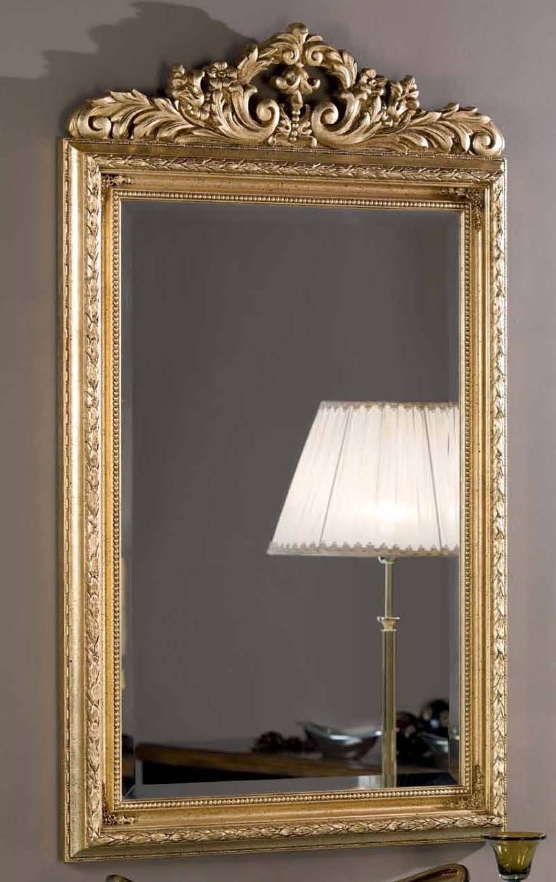 The mirror in carved frame with gold trim, Mirandola Export