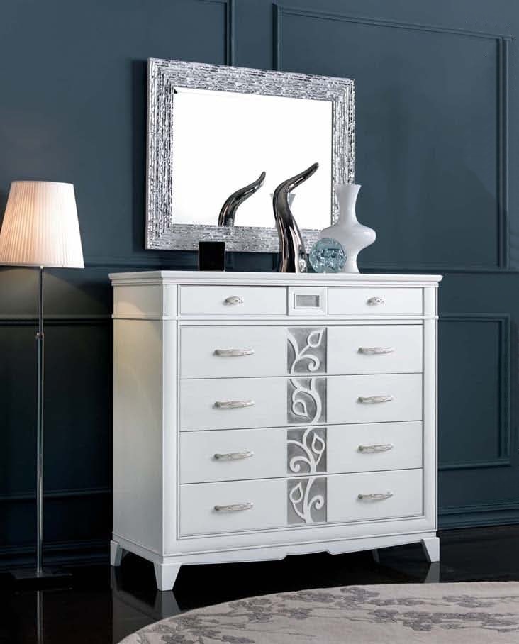 A chest of drawers with a decorative pattern, Mirandola Export