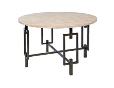 Table with top made of travertine Livingston, Pearson