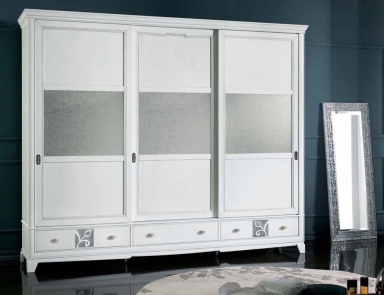 Wardrobe with glass inserts Vuadi, Mirandola Export