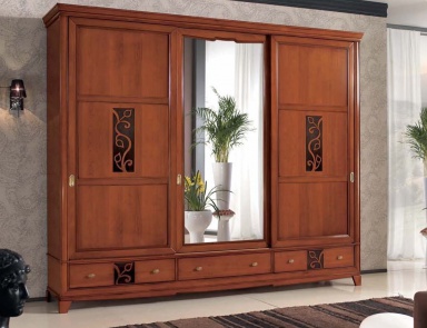 Wardrobe with middle mirror door, Mirandola Export