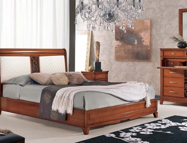 Bedroom (Suite bedroom) with drawers with a decorative pattern, Mirandola Export