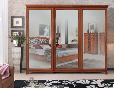 Wardrobe with sliding mirrored doors, Mirandola Export