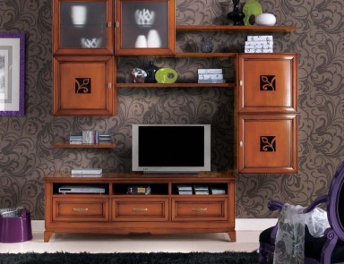 Modular system with open shelves, Mirandola Export