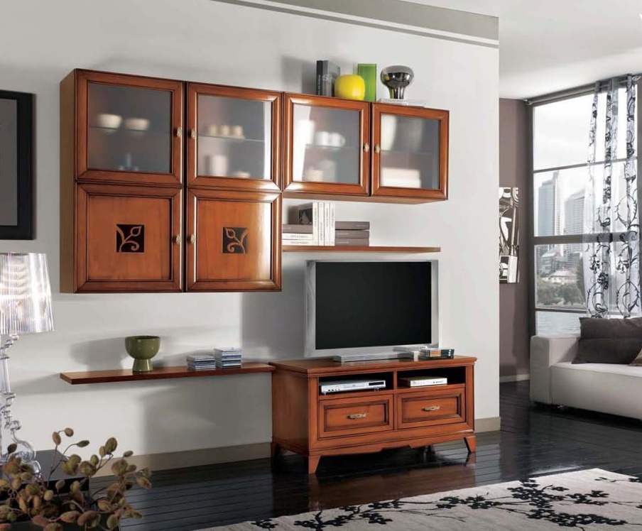 Modular system with hinged lockers, Mirandola Export