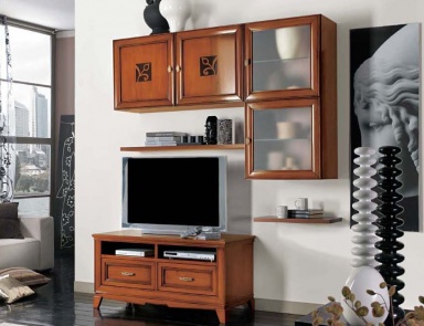 Modular system with doors of frosted glass, Mirandola Export