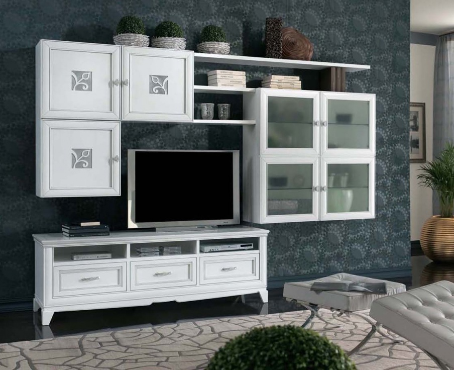 Modular system with a pattern of silver sheet, Mirandola Export