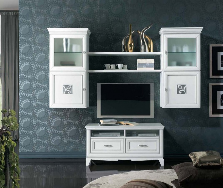 Modular system pattern with a silver finish, Mirandola Export